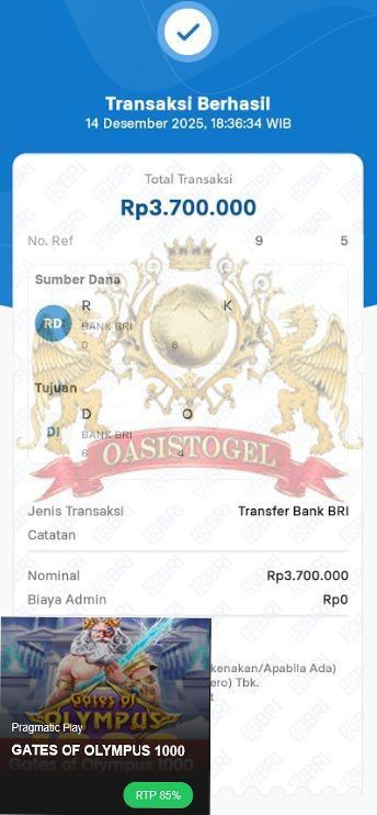 BUKTI JACKPOT OASISTOGEL