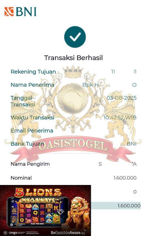 BUKTI JACKPOT OASISTOGEL