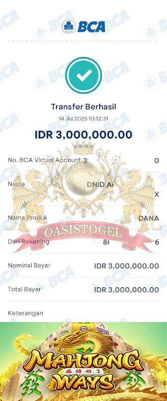 BUKTI JACKPOT OASISTOGEL