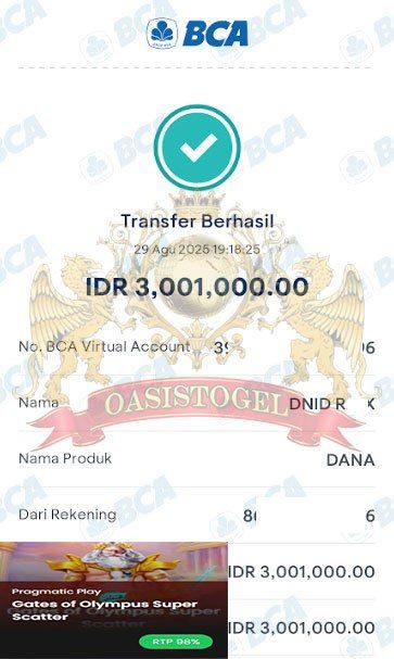 BUKTI JACKPOT OASISTOGEL