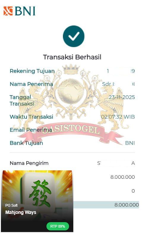 BUKTI JACKPOT OASISTOGEL