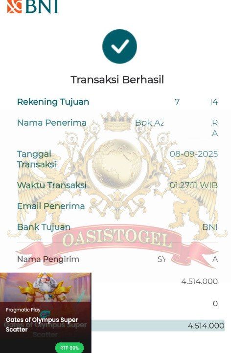BUKTI JACKPOT OASISTOGEL