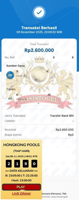 BUKTI JACKPOT OASISTOGEL