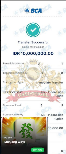 BUKTI JACKPOT OASISTOGEL