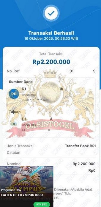 BUKTI JACKPOT OASISTOGEL
