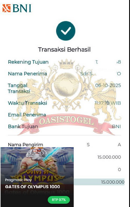 BUKTI JACKPOT OASISTOGEL