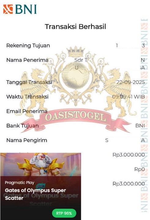 BUKTI JACKPOT OASISTOGEL