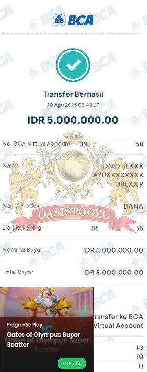BUKTI JACKPOT OASISTOGEL