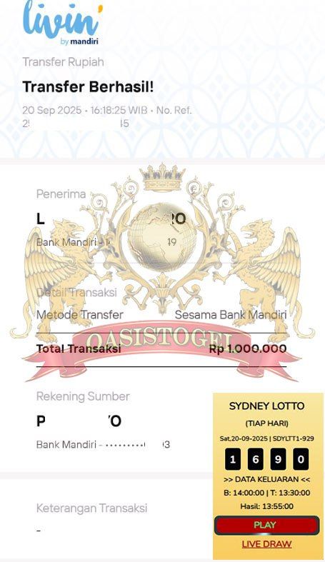 BUKTI JACKPOT OASISTOGEL