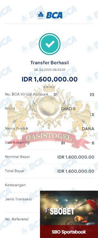 BUKTI JACKPOT OASISTOGEL