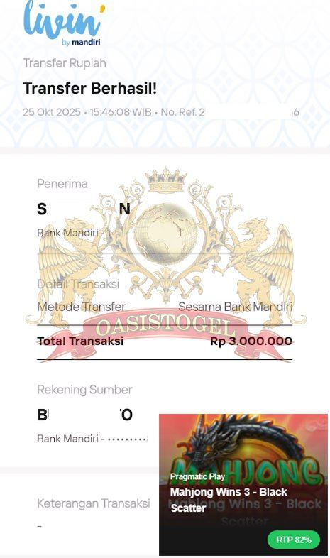 BUKTI JACKPOT OASISTOGEL