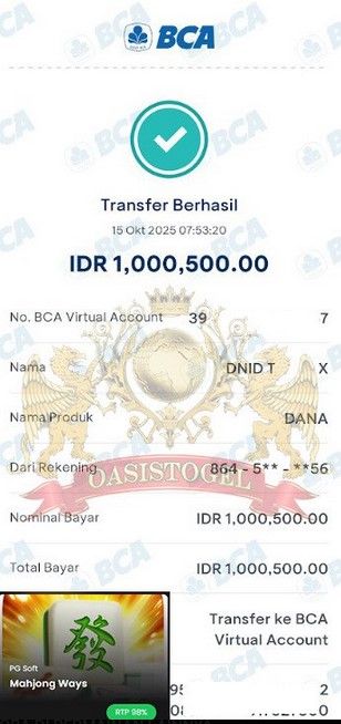 BUKTI JACKPOT OASISTOGEL