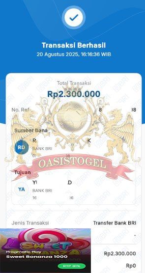 BUKTI JACKPOT OASISTOGEL