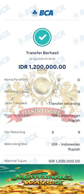 BUKTI JACKPOT OASISTOGEL