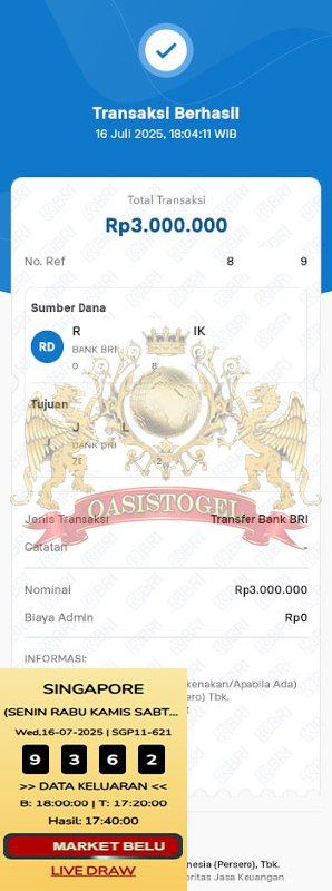 BUKTI JACKPOT OASISTOGEL