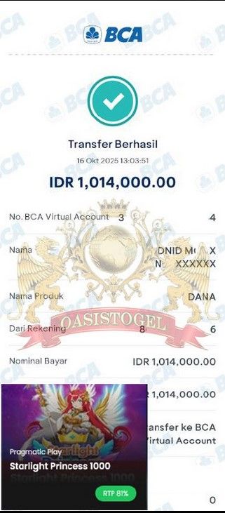BUKTI JACKPOT OASISTOGEL