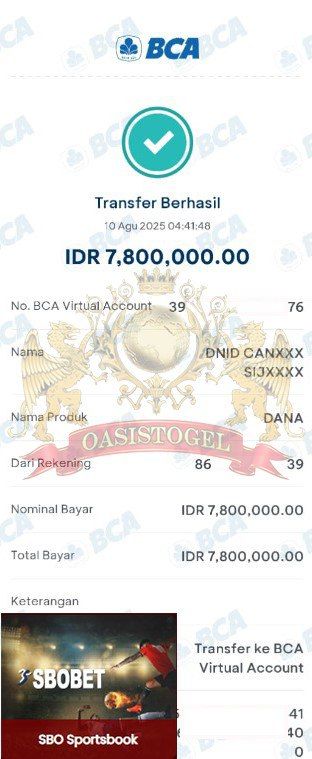 BUKTI JACKPOT OASISTOGEL