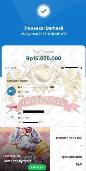 BUKTI JACKPOT OASISTOGEL