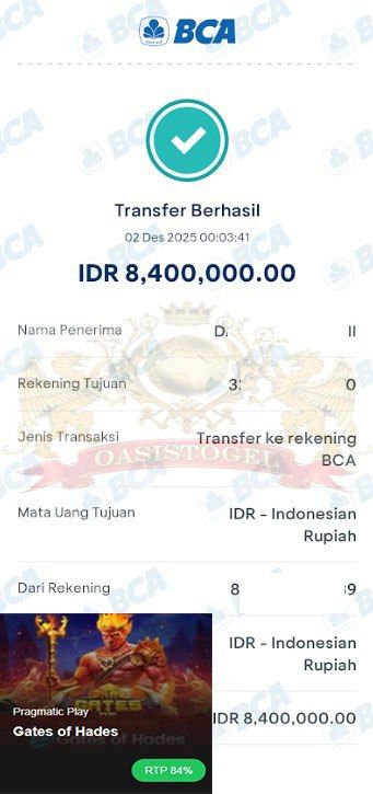 BUKTI JACKPOT OASISTOGEL