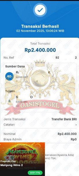 BUKTI JACKPOT OASISTOGEL