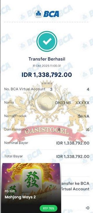 BUKTI JACKPOT OASISTOGEL