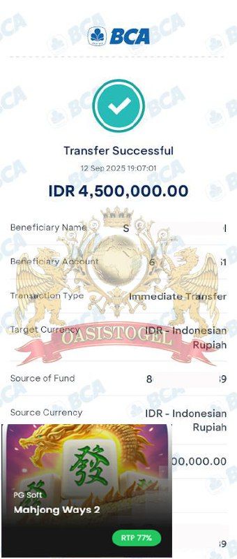 BUKTI JACKPOT OASISTOGEL