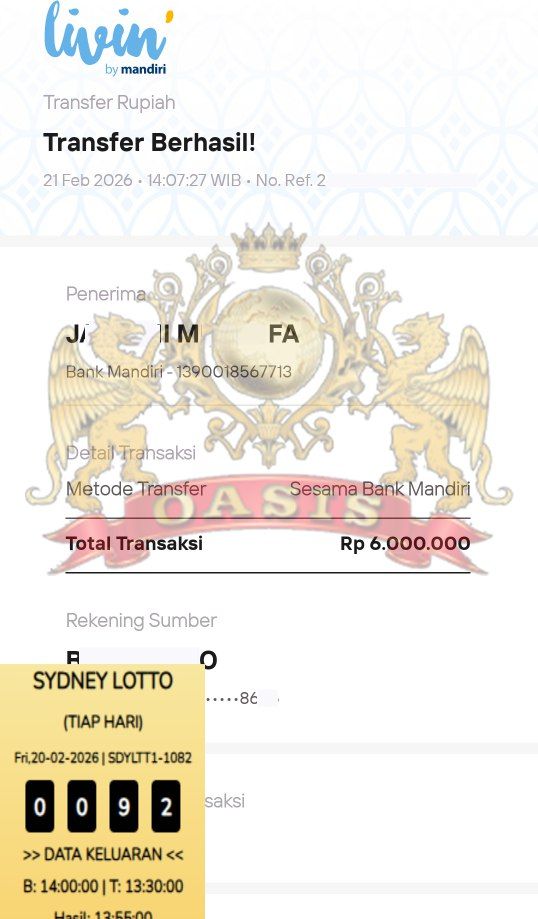 BUKTI JACKPOT OASISTOGEL