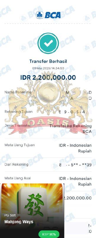 BUKTI JACKPOT OASISTOGEL