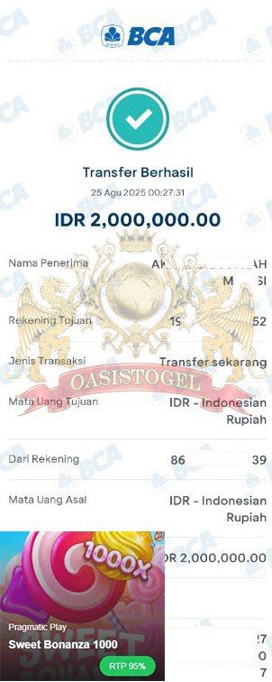 BUKTI JACKPOT OASISTOGEL