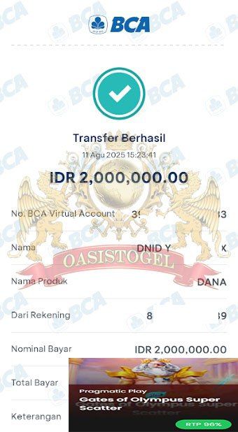 BUKTI JACKPOT OASISTOGEL