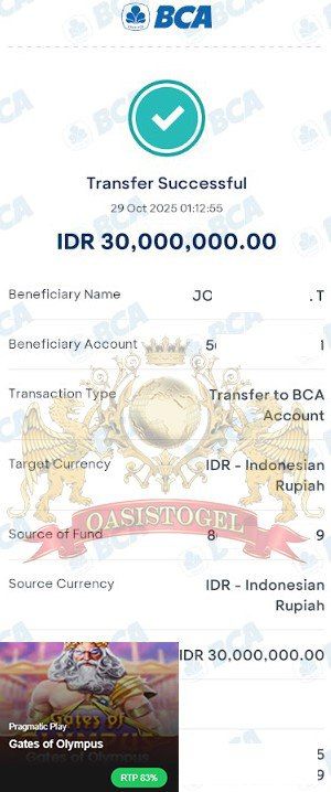 BUKTI JACKPOT OASISTOGEL