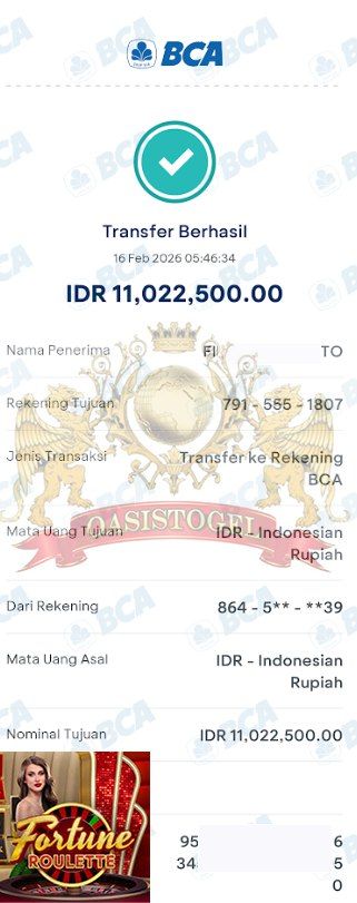 BUKTI JACKPOT OASISTOGEL