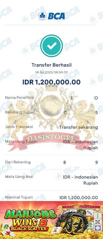 BUKTI JACKPOT OASISTOGEL
