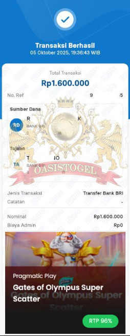 BUKTI JACKPOT OASISTOGEL