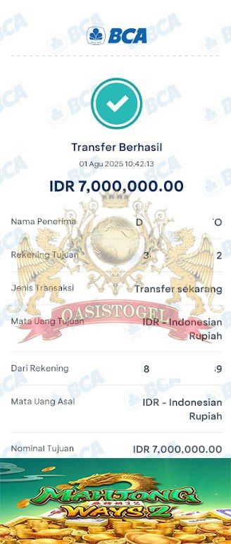 BUKTI JACKPOT OASISTOGEL