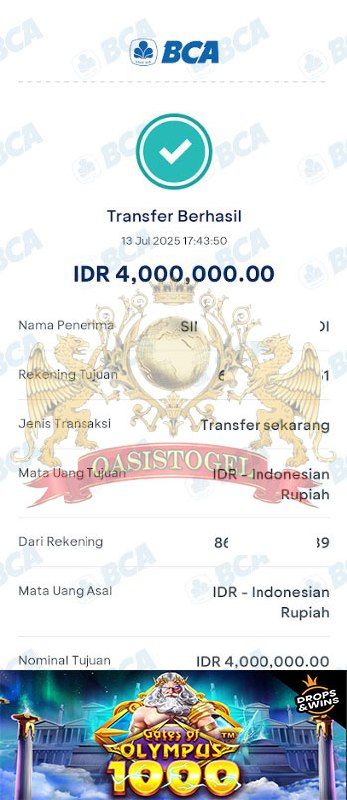 BUKTI JACKPOT OASISTOGEL