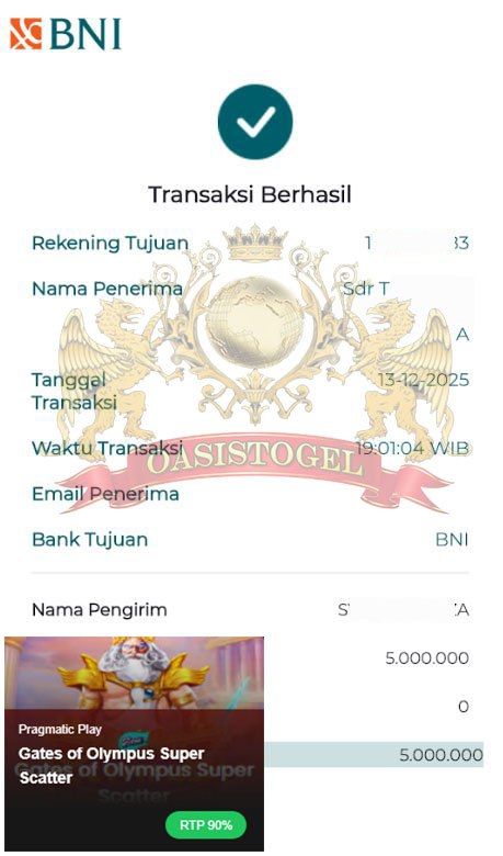 BUKTI JACKPOT OASISTOGEL