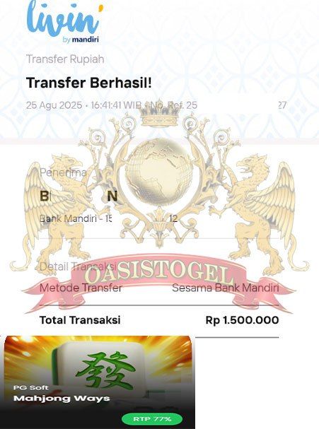 BUKTI JACKPOT OASISTOGEL