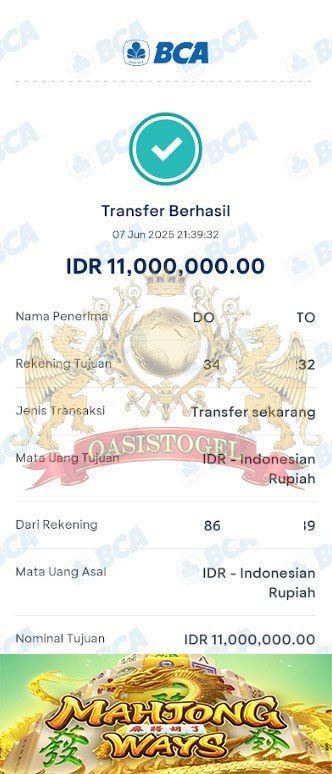 BUKTI JACKPOT OASISTOGEL