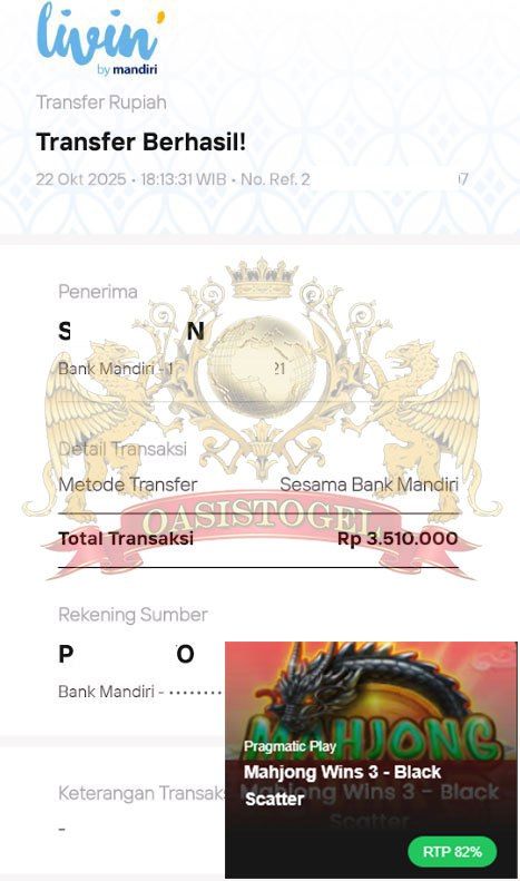 BUKTI JACKPOT OASISTOGEL