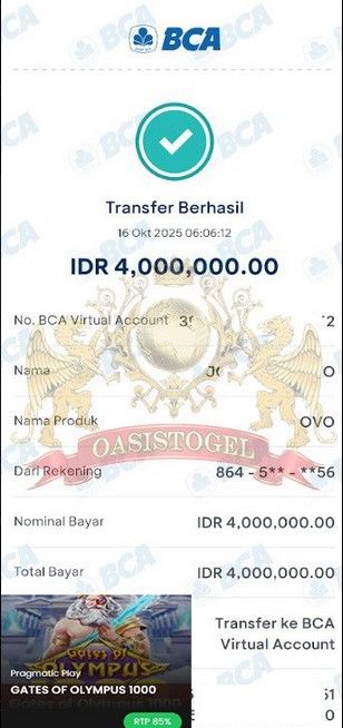 BUKTI JACKPOT OASISTOGEL