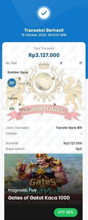 BUKTI JACKPOT OASISTOGEL