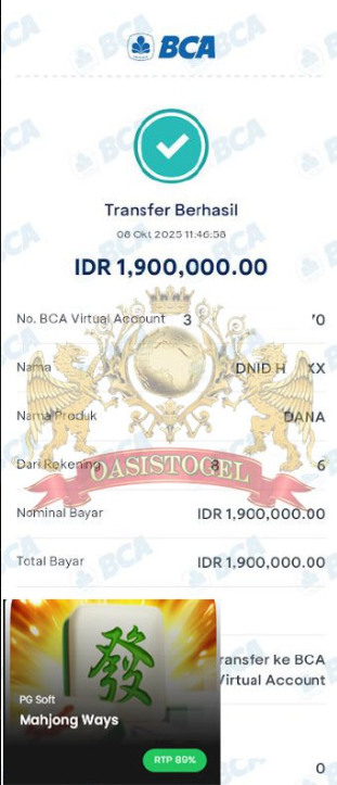 BUKTI JACKPOT OASISTOGEL