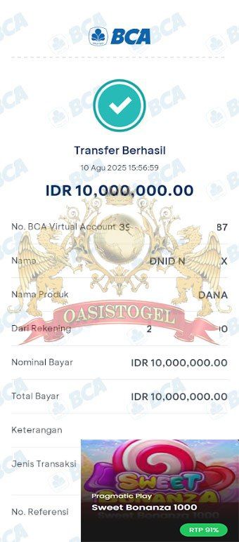 BUKTI JACKPOT OASISTOGEL