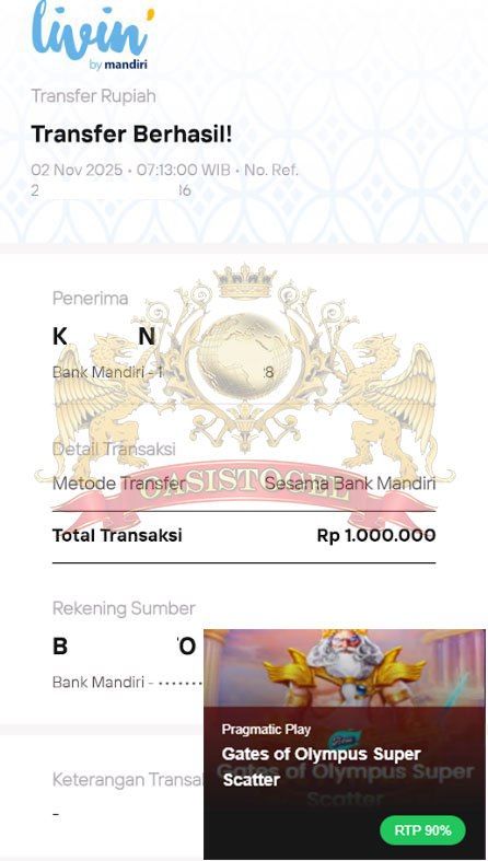 BUKTI JACKPOT OASISTOGEL