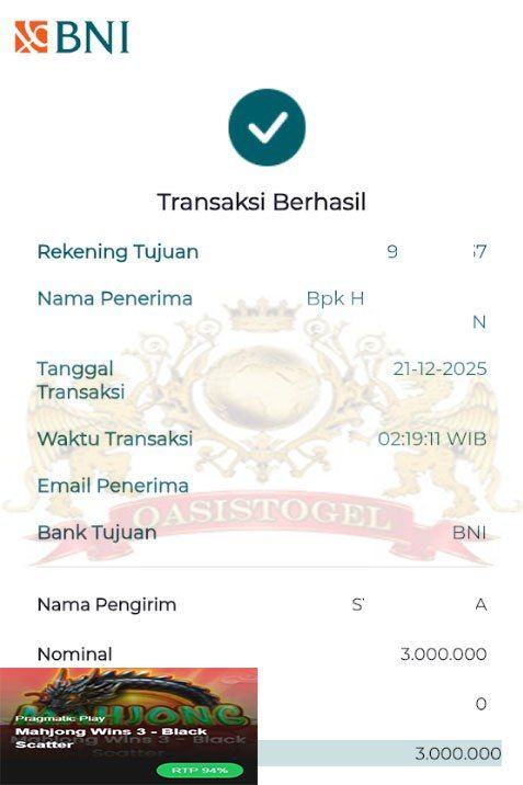 BUKTI JACKPOT OASISTOGEL