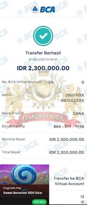 BUKTI JACKPOT OASISTOGEL
