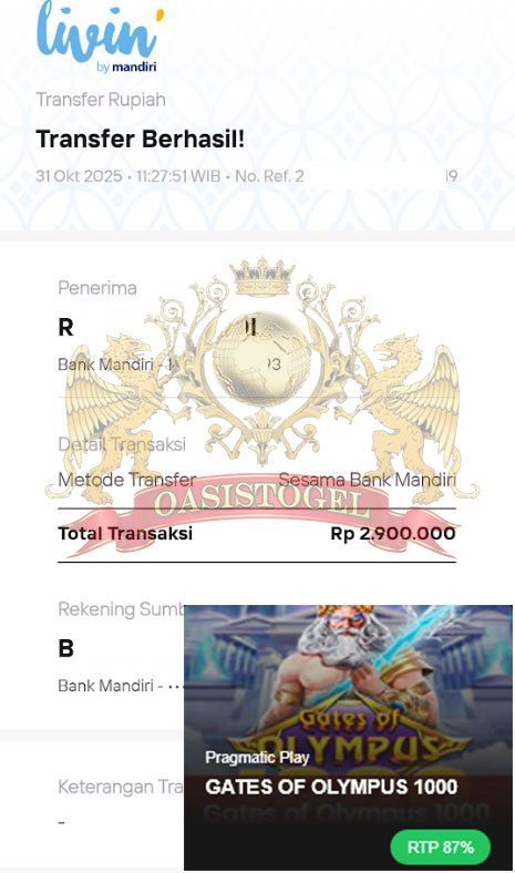 BUKTI JACKPOT OASISTOGEL