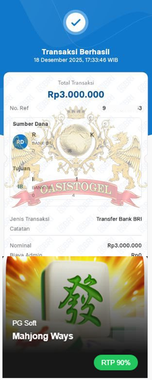 BUKTI JACKPOT OASISTOGEL