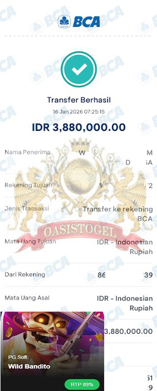 BUKTI JACKPOT OASISTOGEL